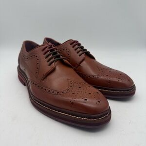 BRAND NEW Ted Baker Men's Gourdon Oxford Wingtips Tan Sz 7 US